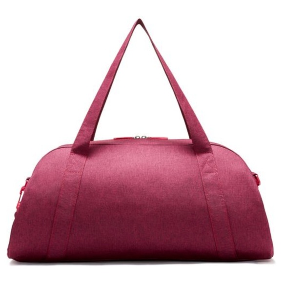 Nike Burgundy Gym Club Duffel Bag with White Logo - Picture 2 of 3